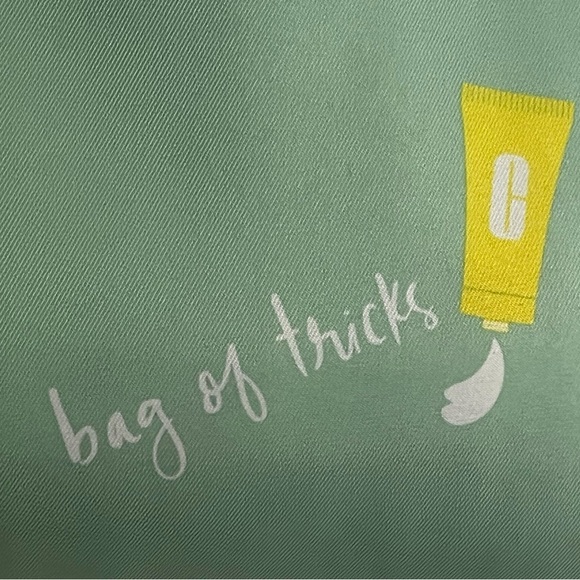 Kate Spade for Clinique Green “Bag of Tricks” Tote Bag NWT - Picture 3 of 14